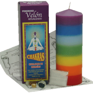 Velón Caja Siete Chakras