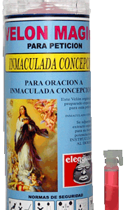 Velón Propósito Inmaculada Concepción