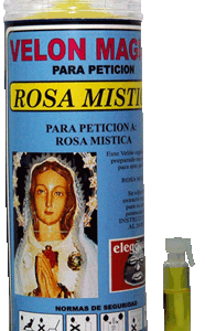 Velón Propósito Rosa Mistica