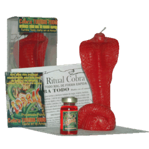 Velón Ritual Cobra Tumba Todo (Amor)