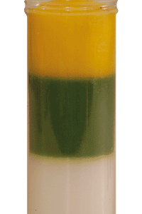 Velón Amarillo Verde Blanco