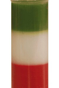 Velón Verde Blanco Rojo
