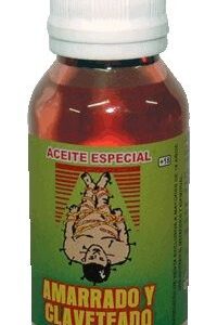 aceite especial amarrado y claveteado